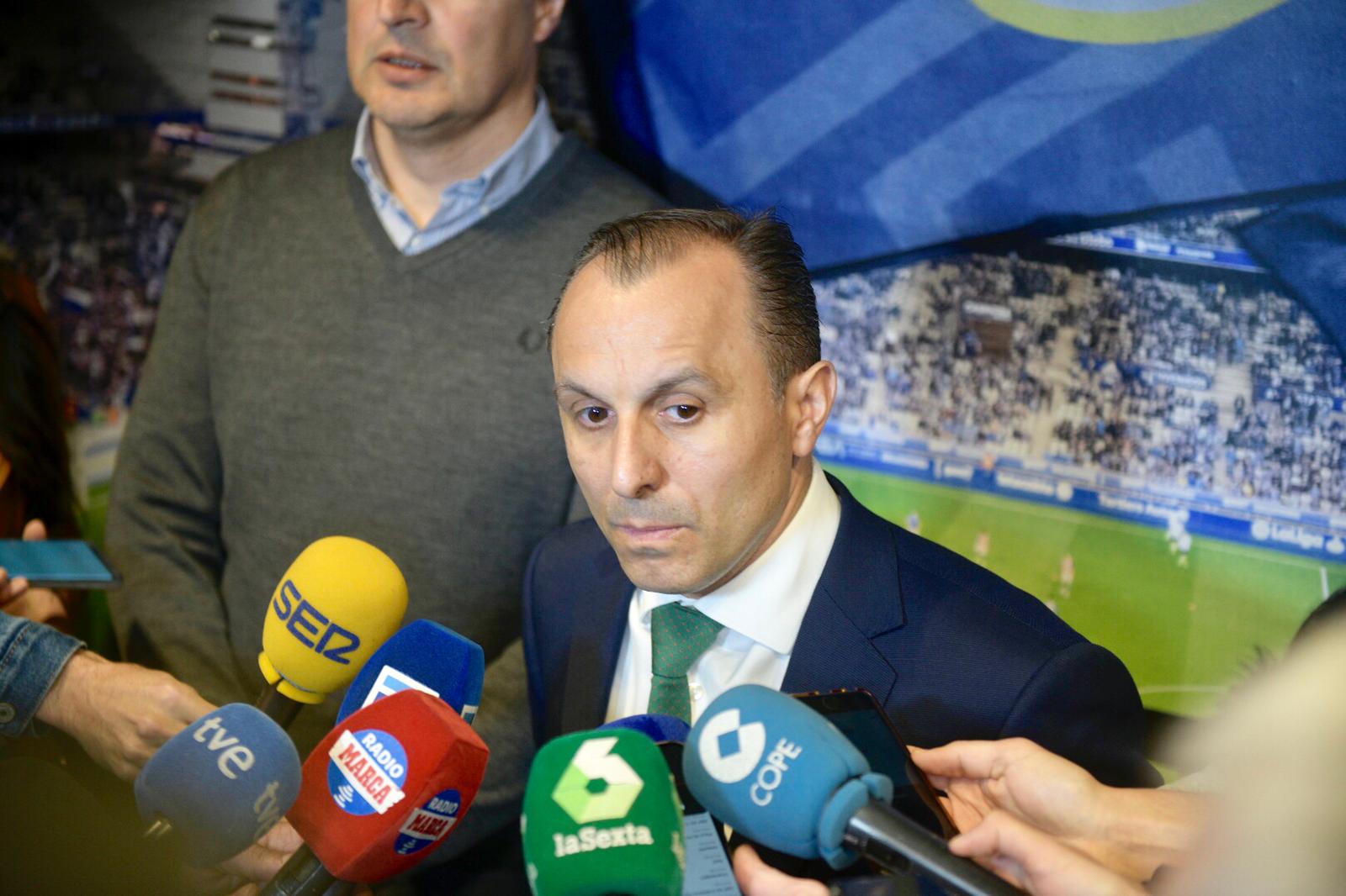 Fernando Corral, en el acto del aniversario del Real Oviedo (Foto: Real Oviedo).