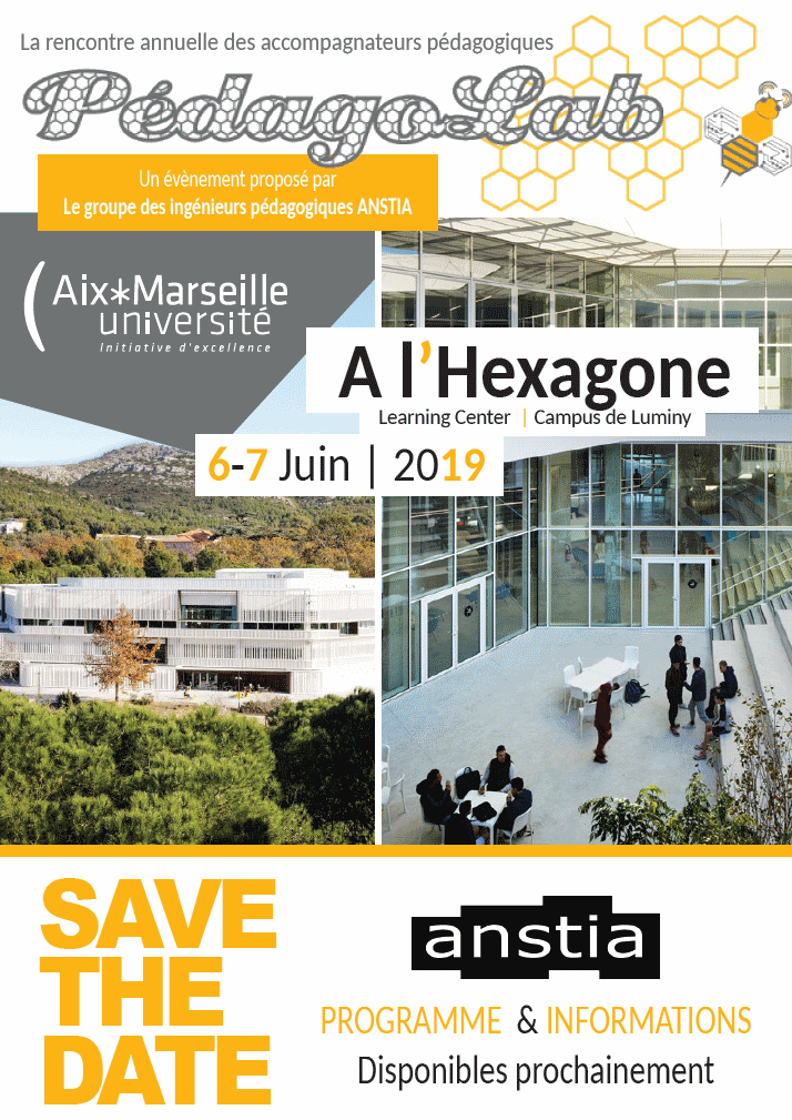 #SaveTheDate #PedagoLab 2019 <a href="/ANSTIAofficiel/">ANSTIAofficiel</a> : 6 et 7 juin au #LearningCenter "Hexagone" de #Luminy à @univamu
#Conseil #Ingénierie #Créativité #Pédagogique au rendez-vous
[+] d'infos à venir : anstia.fr/page/493634-pe…