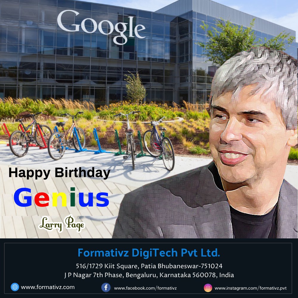 Formativz1's tweet photo. If you’re changing the world, you’re working on important things. You’re excited to get up in the morning.” Larry Page
You are a wonderful reminder of all that makes life enjoyable. Happy birthday to the brightest light in all our lives! 
#googlefounder #larrypagebirthday https://t.co/fYdMoJfrpS