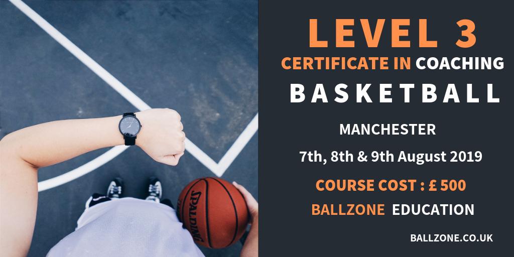Reminder!! We still have places for our @1st4sportQuals level 3 in coaching basketball. 
 
Starting on the 7th of August 2019. Book your place on the now through the link below.

ballzone.co.uk/basketball-coa… …

#basketball #coaching #training #education #1st4sport #ballzone