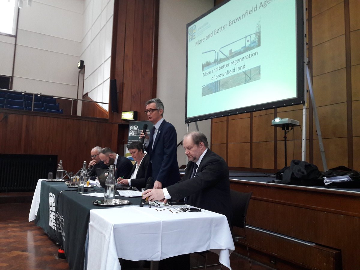 Following launch of <a href="/CPRE/">CPRE, Campaign to Protect Rural England</a> State of Brownfield 2019, I'm now in Manchester discussing the findings of our research, barriers to brownfield development and how they may be overcome with <a href="/cprelancs/">cprelancs</a> <a href="/CrispinTruman/">Crispin Truman now posting on Bluesky</a> and colleagues from Manchester and Liverpool city regions