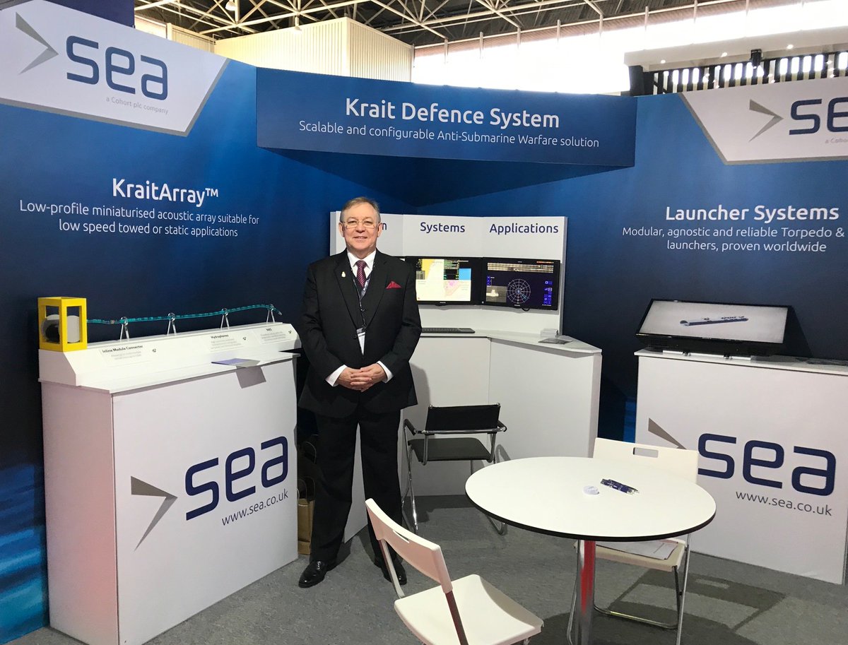 SEA_Limited's tweet photo. We’re ready for a busy first day at #Lima19. Come and meet us on Stand 5 in the UK Pavilion to find out more about our range of Maritime Combat Systems. https://t.co/Opmon12b0O @LimaExhibitions #KraitArray #torpedolaunchers #ASW #Langkawi https://t.co/VXkiTN6b66