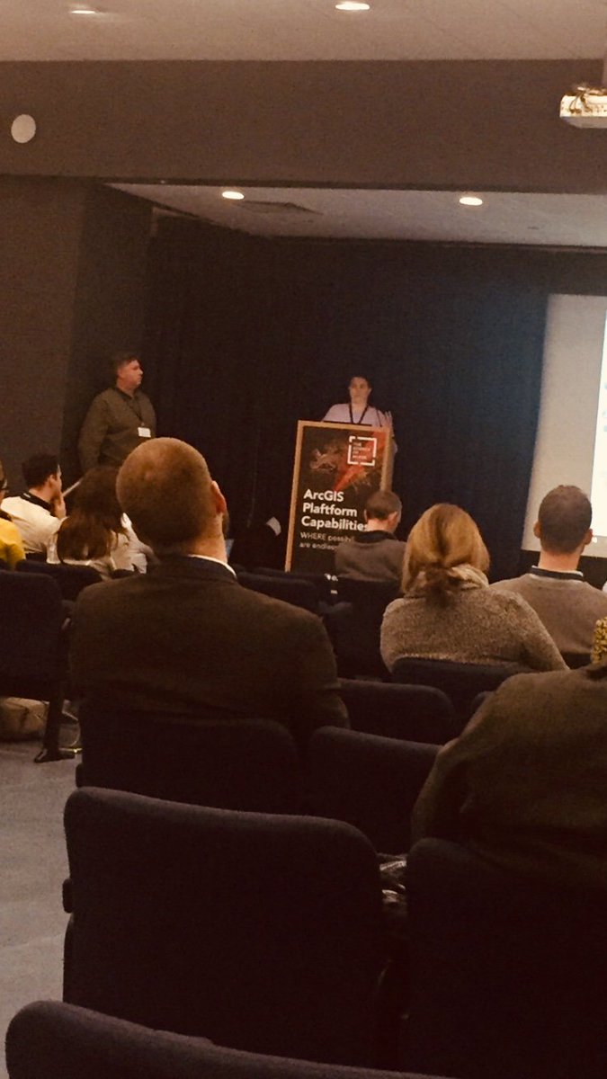 EsriIreland's tweet photo. #DeirdreRaftery and #AndrewCullen #SolutionArchitects on how easy it is to publish a service from @ArcGISProto @ArcGISXprise #EsriTechUpdate19 @Esri https://t.co/LREGACtbAO