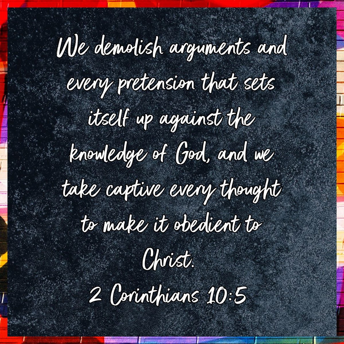 quillin_w's tweet photo. We demolish arguments and every pretension that sets itself up against the knowledge of God, and w…
https://t.co/7PChKBIUAN https://t.co/9zOxxJBwpm