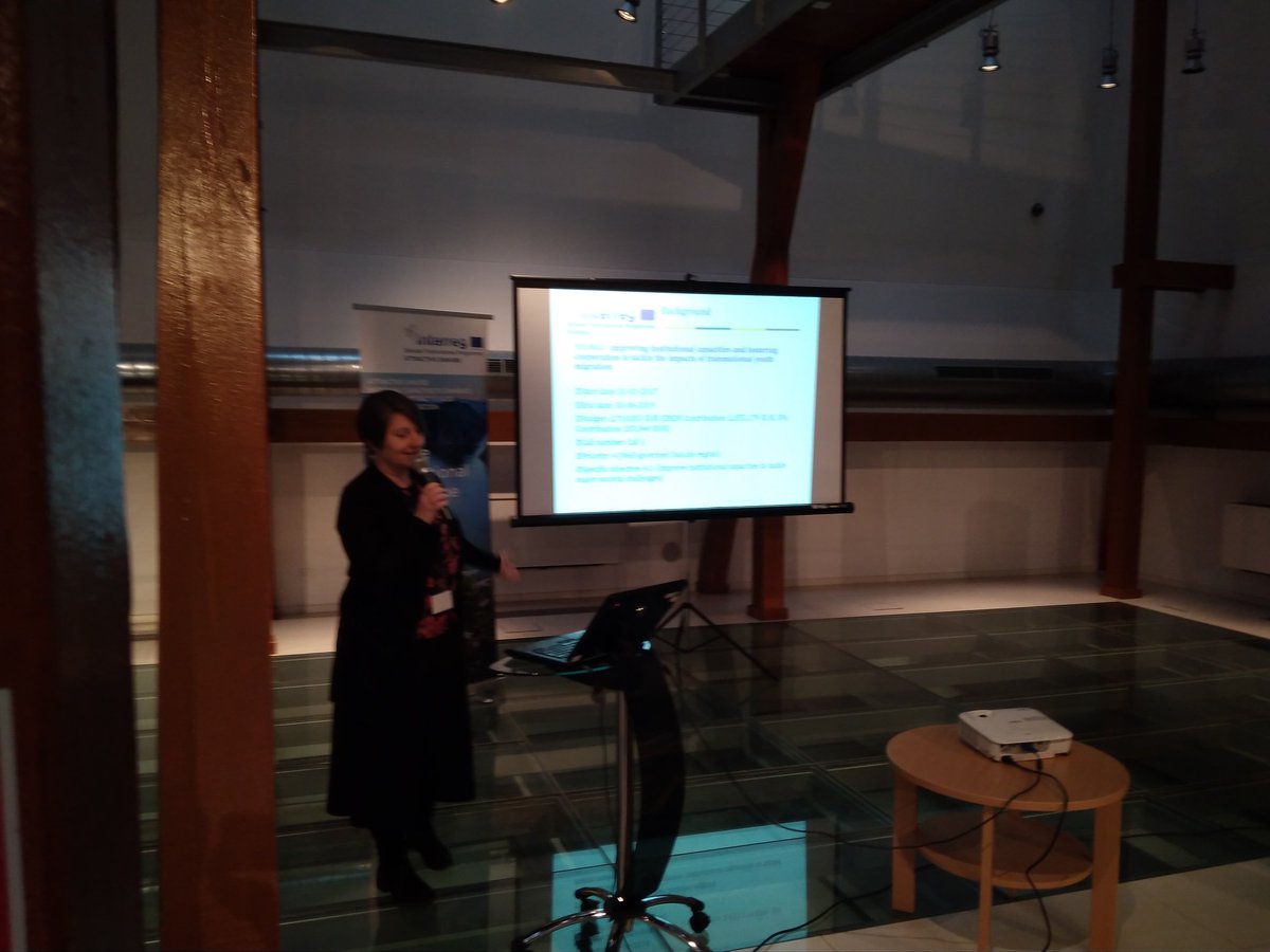 ATTRACTDanube's tweet photo. TSW Tech. Uni. of Košice ATTRACTIVE DANUBE project German colleague presenting details of the DTP project YOUMIG about youth migration in South East Europe. https://t.co/U80UX5KeAX