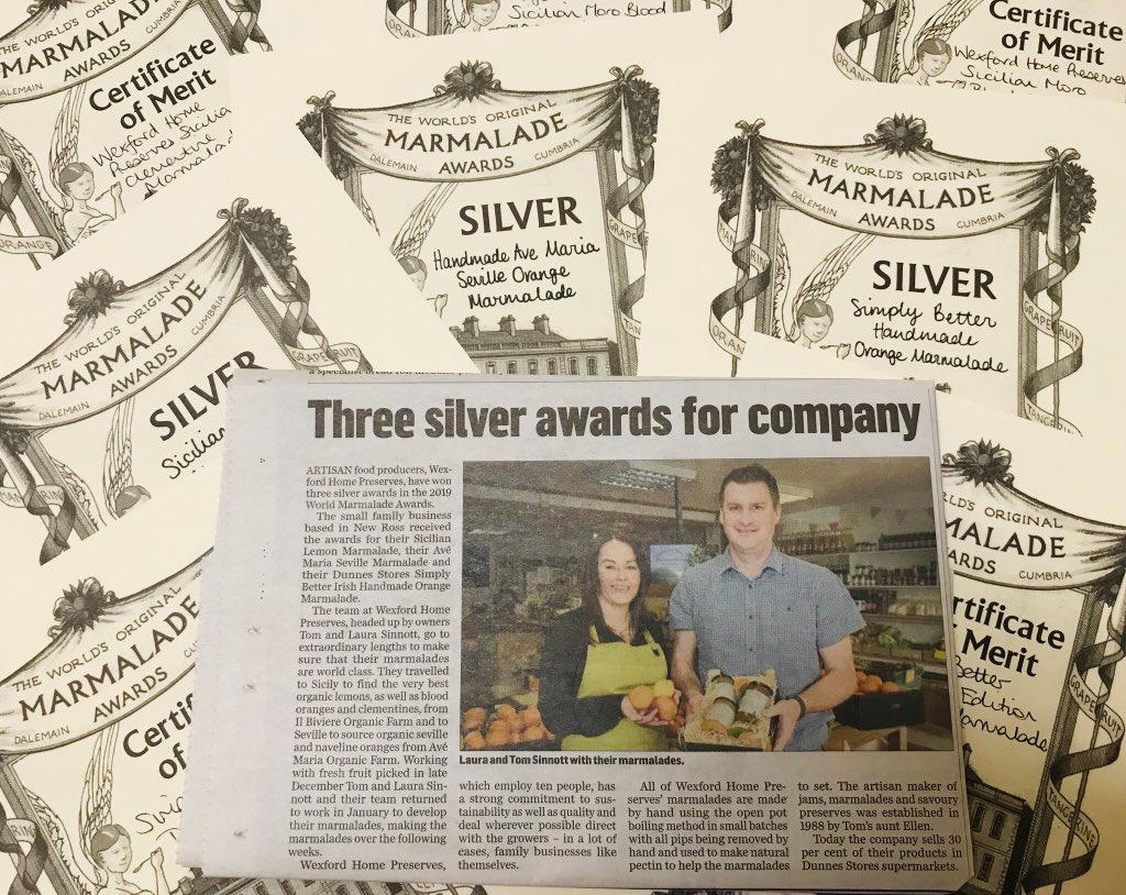 WexfordHomePreserves (@wexpreserves) on Twitter photo Thanks so much to <a href="/DLooby1977/">David Looby</a> <a href="/newrossstandard/">New Ross Standard</a> <a href="/MarmaladeAwards/">Marmalade Awards</a> and all of our customers, makes all of our hard work worthwhile . #marmaladetoremember #irishfood #teamwork Thanks so much to <a href="/DLooby1977/">David Looby</a> <a href="/newrossstandard/">New Ross Standard</a> <a href="/MarmaladeAwards/">Marmalade Awards</a> and all of our customers, makes all of our hard work worthwhile . #marmaladetoremember #irishfood #teamwork