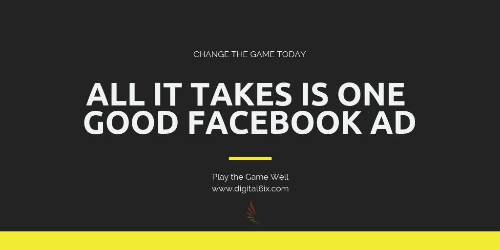 Change the game and play to win.  All it takes to really change your business lead generation is one Great Facebook Ad and your back in it!
-
-
#toronto #torontoblog #leadgen #LeadGeneration #Sales #DigitalMarketing #MarketingStrategy #marketingtips #MarketingDigital