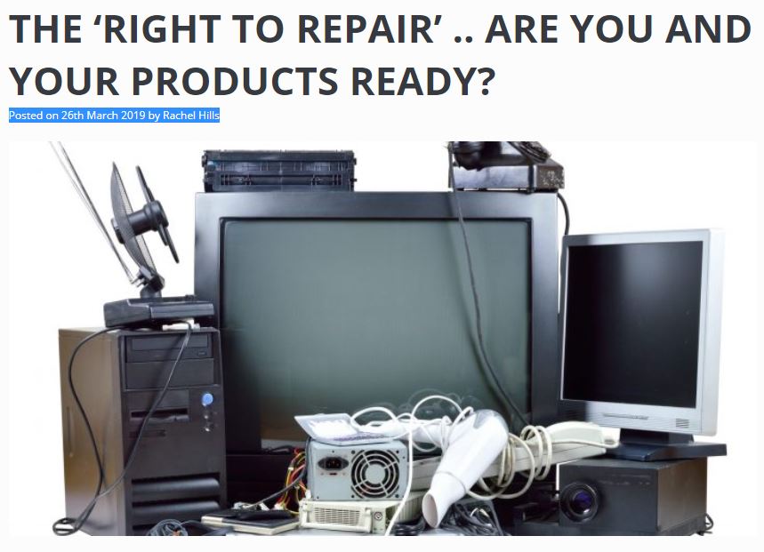teamFermionX's tweet photo. Have you heard about the new 'right to repair' legislation due in 2021? Implications for consumers and manufacturers https://t.co/uRMTIzaLQQ to read our blog #RightToRepair #timetorepair #electronics https://t.co/YrhC4ArkNx