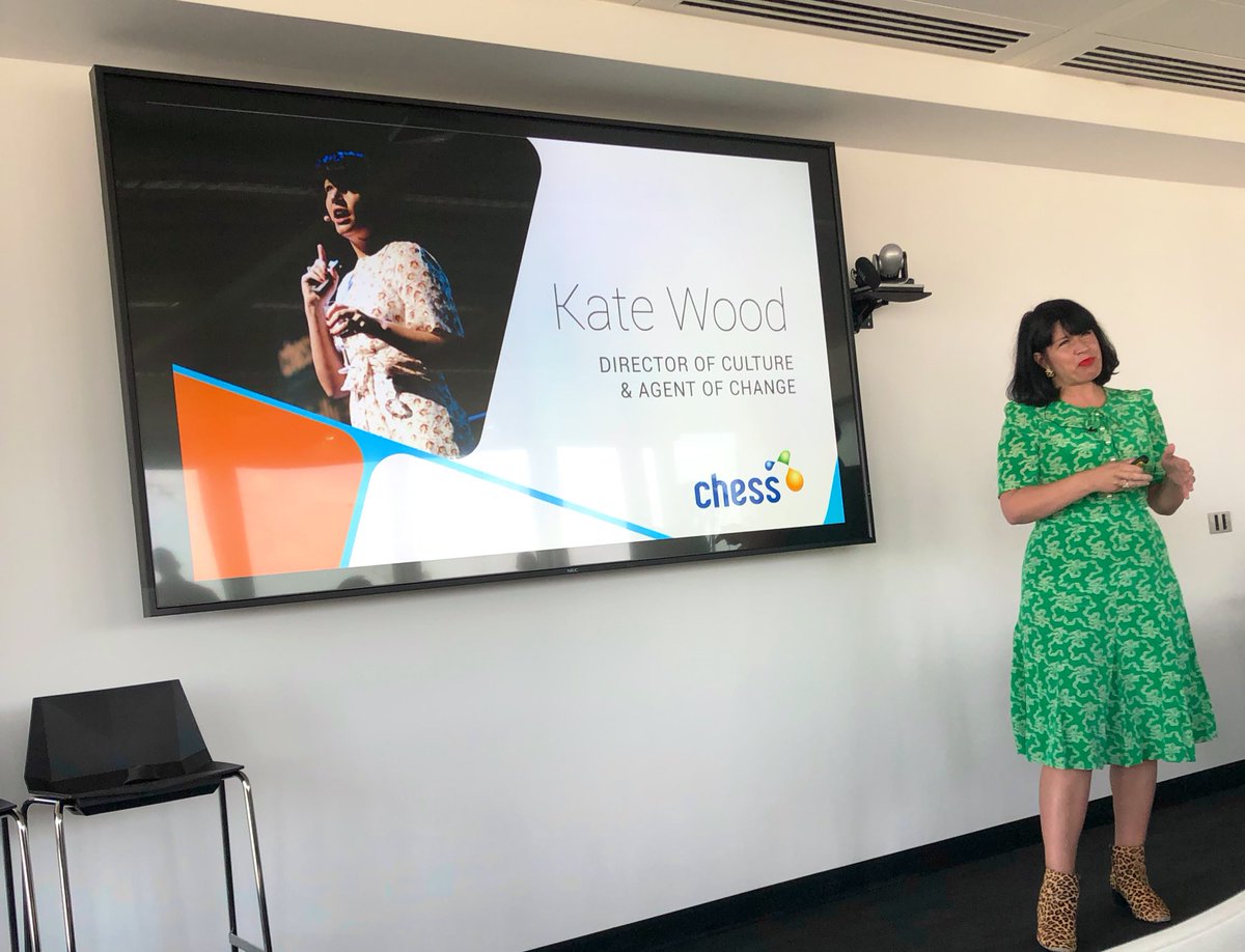 IAMCPUK's tweet photo. Kate Wood, Director of Culture at @ChessTelecom presenting at the #IAMCPUK& @TheWITNetwork UK Chapter meeting discussing how Chess became #1 employer in 2018! Who’s your hero?! #iamcp #mspartner #CultureTransformation #mspartneruk https://t.co/SWdLt19zC4