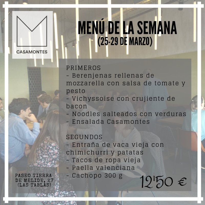 Nuestro #menú de esta semana viene cargadito de cosas ricas y sanas. #vichyssoise con crujiente de bacon, #berenjenas rellenas, #paella y no puede faltar nuestro súper #cachopo de 300 g, ¿quieres saber qué más cosas tenemos hoy? Visítanos y echa un ojo a la carta…
