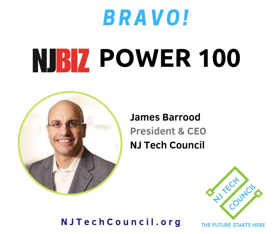 WeAreTechUnited's tweet image. Congratulations to @NJTechCouncil CEO, @JamesBarrood for making the @NJBIZ #Power100 list and to all of the other deserving recipients! 👏 👏 #techcouncil #njbiz