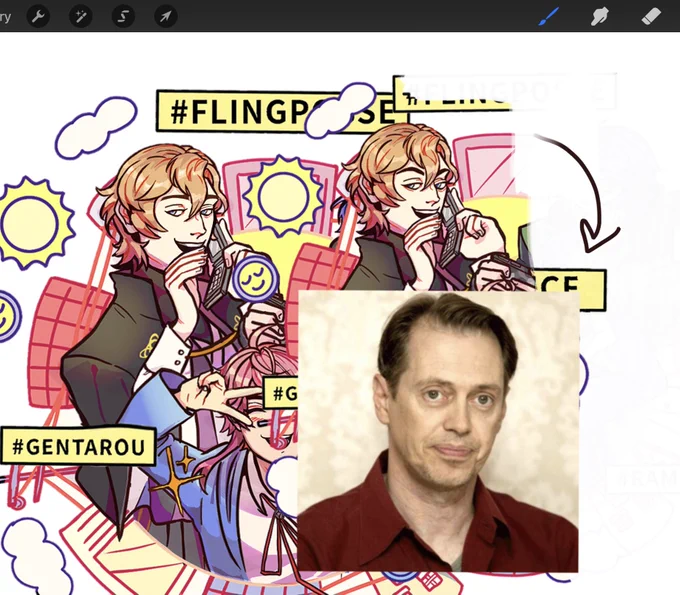 WHY TF MY OLD GENTARO LOOK LIKE ST*VE BUSCH*MI 