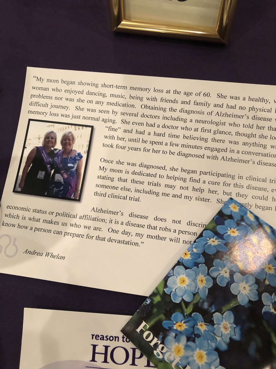 Several of our #ALZadvocates offered to share their story at our #ReasonToHope breakfast. Three featured advocates, Paul & Sarah Hornback and Andrea Whelan, will be with us at #ALZForum next week! #ENDALZ #ALZKy
