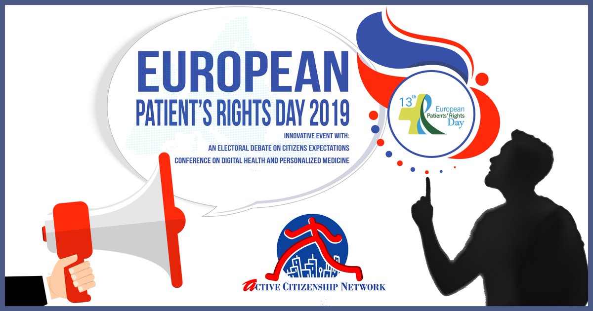 📢 70% of Europeans want to see more action on #health.
🔜 The #European Patient's Rights Day 2019 is coming!

☑️ Get informed, join us bit.ly/2WbahLp
#patientsafety #PatientsRights