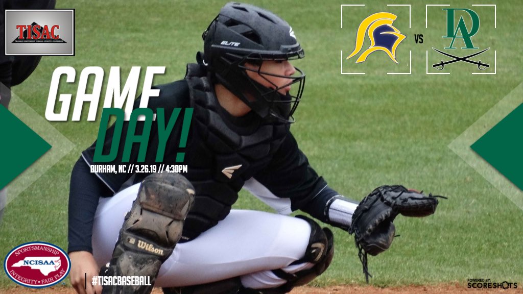 DA Baseball (@dacavsbaseball) on Twitter photo ⚾️GAMEDAY⚾️
<a href="/DACavsBaseball/">DA Baseball</a> (3-2) opens conference play this afternoon at home vs <a href="/nrcaknights/">NRCA</a> (1-4)
🆚 North Raleigh Christian Academy
⏰ 4:30pm
📍 Durham, NC
📱Follow <a href="/daathletics/">Durham Academy Athletics</a> for live game updates!
#gameday #TEAMme #gocavs
<a href="/IMPACTBASEBALL_/">Impact Baseball</a> <a href="/PrepsNow/">PrepsNow</a> <a href="/PrepBaseballNC/">Prep Baseball North Carolina</a> ⚾️GAMEDAY⚾️
<a href="/DACavsBaseball/">DA Baseball</a> (3-2) opens conference play this afternoon at home vs <a href="/nrcaknights/">NRCA</a> (1-4)
🆚 North Raleigh Christian Academy
⏰ 4:30pm
📍 Durham, NC
📱Follow <a href="/daathletics/">Durham Academy Athletics</a> for live game updates!
#gameday #TEAMme #gocavs
<a href="/IMPACTBASEBALL_/">Impact Baseball</a> <a href="/PrepsNow/">PrepsNow</a> <a href="/PrepBaseballNC/">Prep Baseball North Carolina</a>