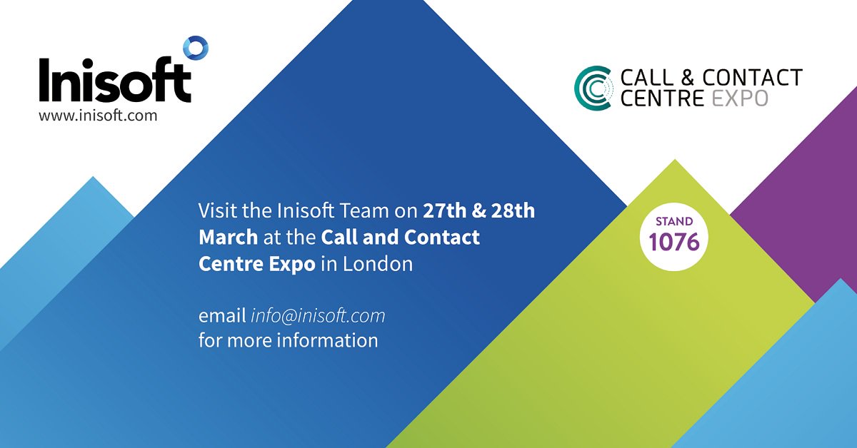 InisoftLtd's tweet photo. Tomorrow 27th March and Thursday 28th March Team Inisoft Ltd are attending the Call and Contact Centre Expo in London. Showcasing our Syntelate XA product as well as talking delegates through each of our innovative contact centre software solutions. https://t.co/HNPbnrqdRt