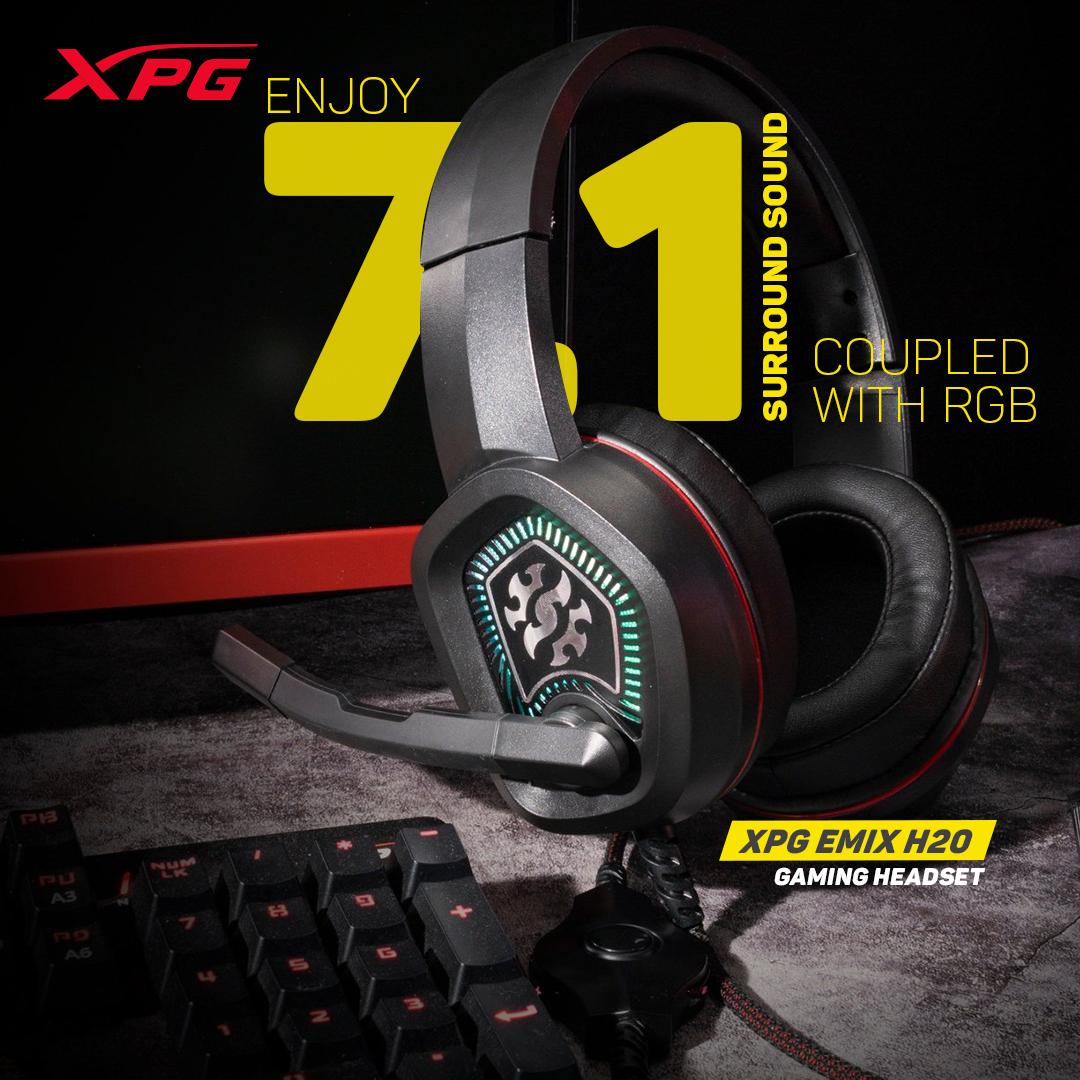 ADATATechnology's tweet photo. Like its #H30 variation, the #XPG #EMIXH20 #GamingHeadset comes equipped with virtual 7.1 #surroundsound and sports a breathing, multi-colored #RGB lighting effect, giving you the stylish edge over your #gaming competition.
#XPG #Headphones #gamers https://t.co/99dB1itOm2