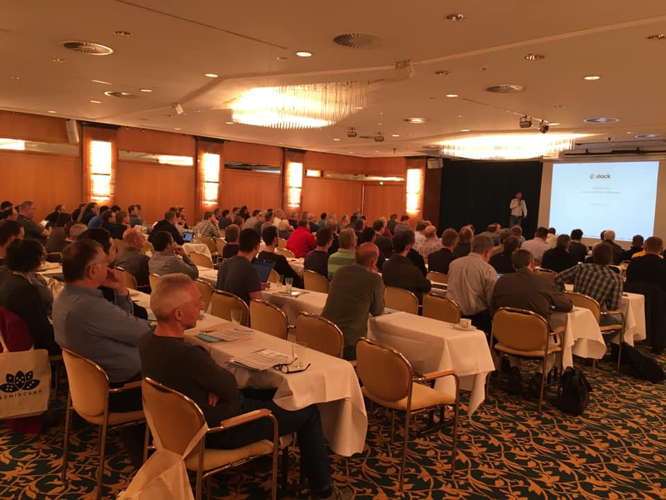 miketurtle's tweet photo. Great turnout at Notes & Domino AdminCamp 2019. Thanks to Andrew Pollack, a speaker at #admincamp, for a picture of the opening session with a keynote from @UffeSorensen https://t.co/jEWcOG9wZi