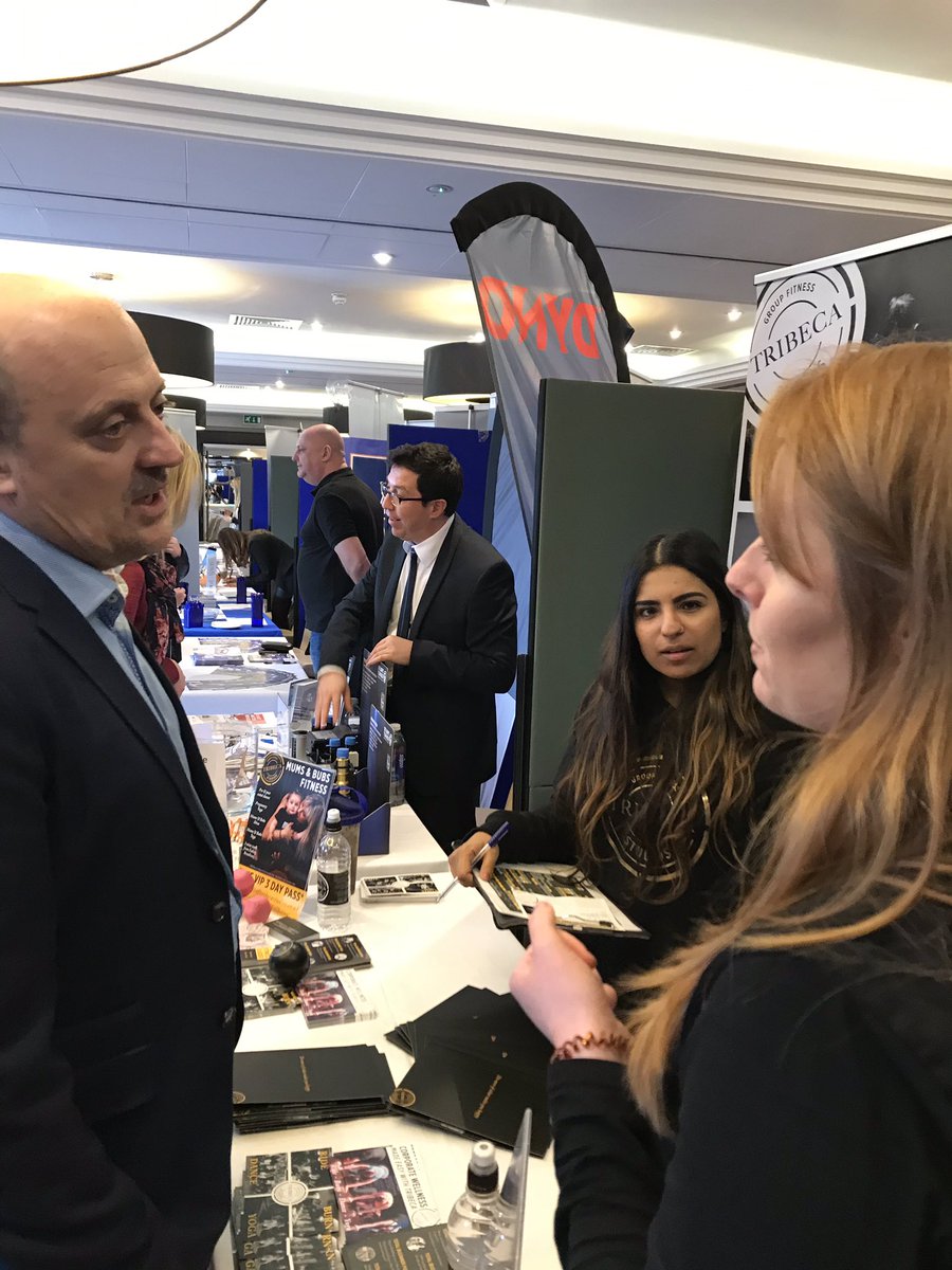 EalingBizExpo's tweet photo. #EalingBizExpo #ExpoDay
#Visitingthestands

Arti and Rebecca were so busy on the @TribecaStudios stand #27 - if you didn’t get a chance to talk to them on Expo Day, check out the schedule of classes at their group fitness studios on The Mall, Ealing Broadway #W5 #fitbiz https://t.co/WmC8TAskQT