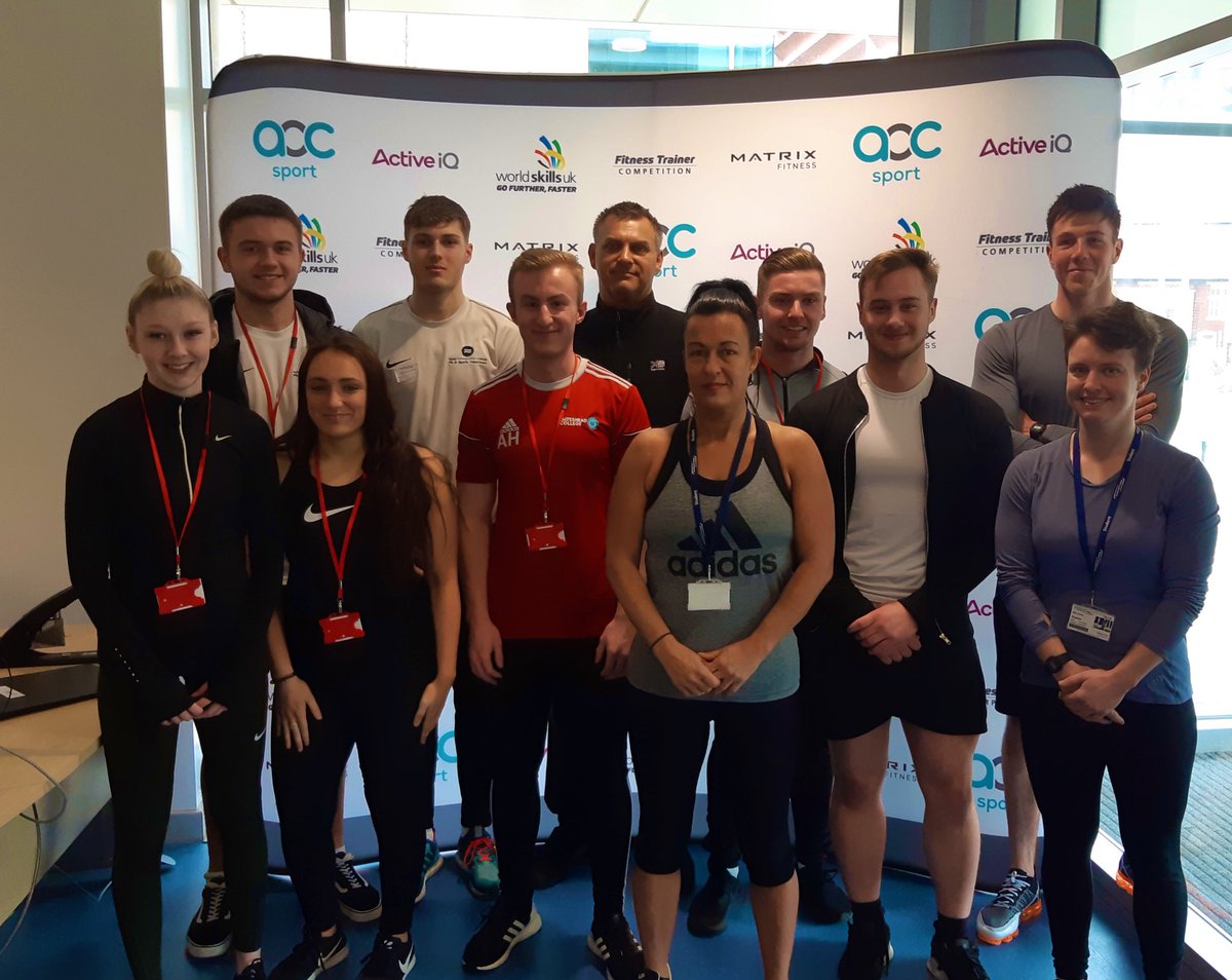 Amazing group of students from across the North East ready to compete in the first local stage of the <a href="/worldskillsuk/">WorldSkills UK</a> Fitness Trainer Competition. And you can register your PT students too at registrations.worldskillsuk.org/login