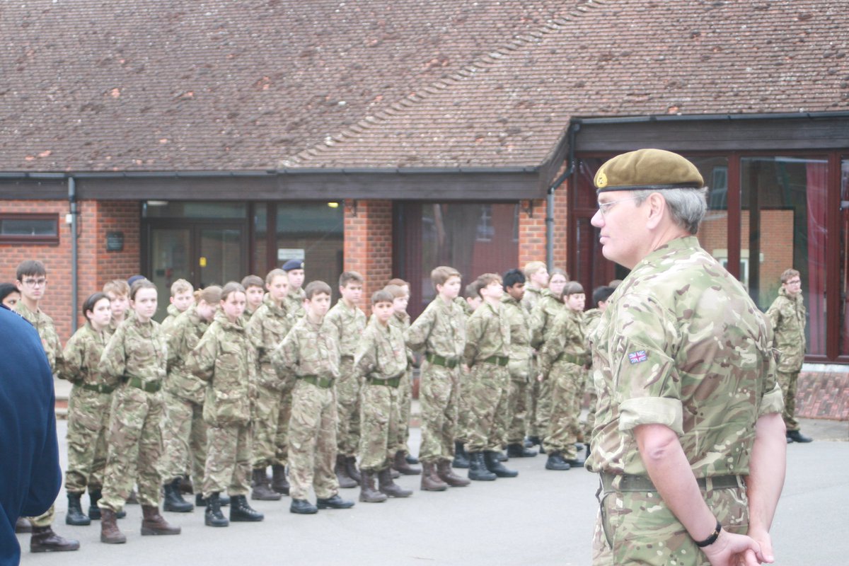 LordWandsworth's tweet photo. The #LWCccf and @costelloschool cadets were honoured to have a visit from Major General Simon Lalor who came to review the Contingent. The General commended the cadets on an excellent performance and awarded medals to the winning section. #CCF https://t.co/PnduXGbmDm