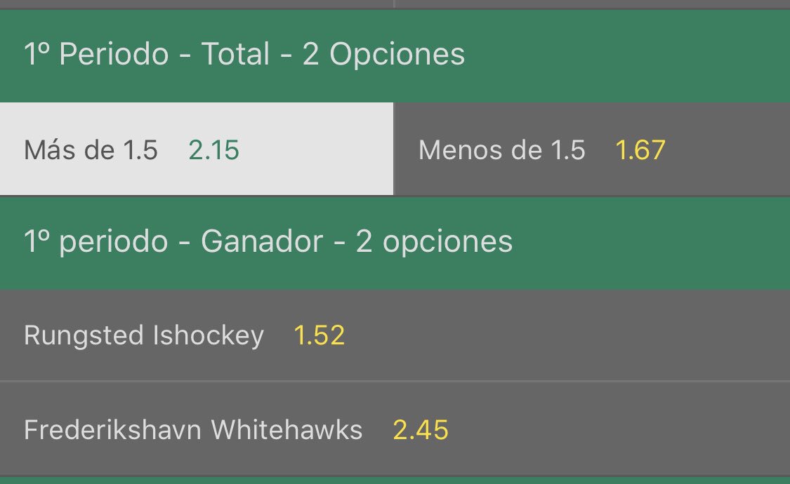 EASYBETS_'s tweet photo. ➡️TIP A LAS 19:00

➡️PLAYOFFS DINAMARCA

➡️OVER 1.5 GOLES 1R PERIODO

➡️CUOTA 2.15

➡️STAKE 2.5/5

🌟FAV O RT SI LO SIGUES! https://t.co/5thqgbrZd3