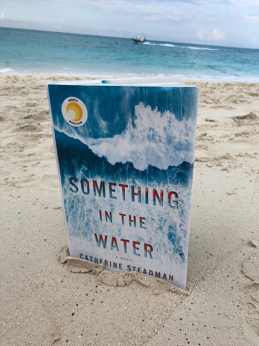 Jenniferfromke's tweet photo. Beach reads coming your way - it was a good week for reading on the sand last week. 1st up: Something in the Water by @CatSteadman Review on https://t.co/ozNS4iuDE6 gave away my hardback (heavy suitcase!) on the beach - made her day #amreading #booklovers #BookWorm https://t.co/2N1smDDfhv