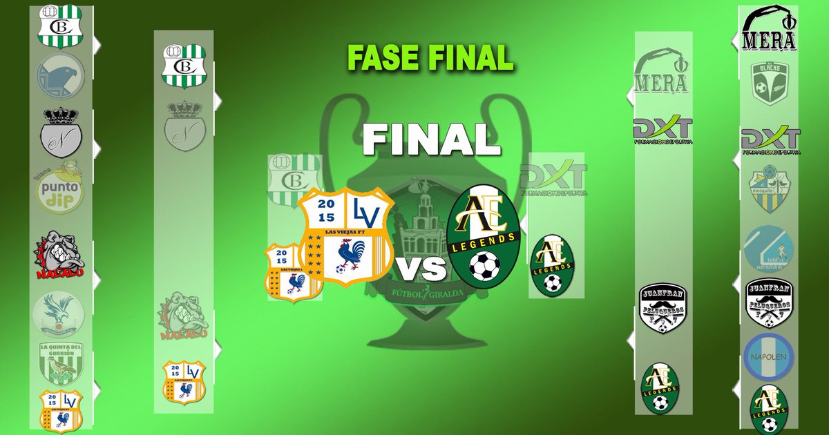 F7Giralda's tweet photo. 📢FINAL📢

🏆FASE FINAL🏆

⚽️Las Viejas ⚔️ @AELegendsF7⚽️

📅Jueves 28

🕙22:00h

📍P. Sevilla Este

📢Solo puede quedar uno... Te los vas a perder???

#fasefinal
#finaldecampeones
#lasviejas
#legend
#f7giralda https://t.co/MEcKPyUQlw