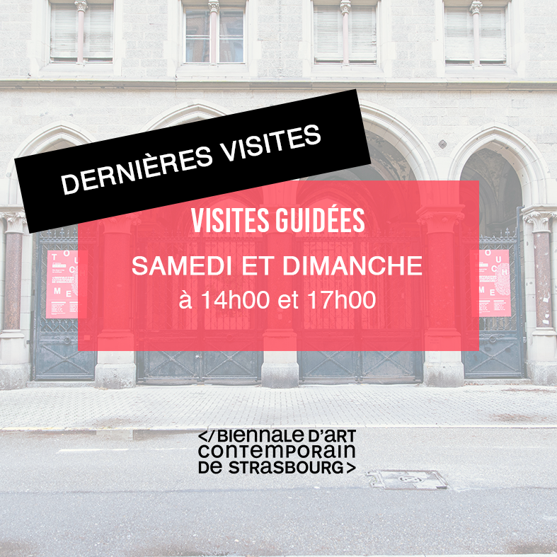 BiennaleStbg's tweet photo. Les horaires de cette dernière semaine de Biennale à #Strasbourg : 

⏰Ouvert de vendredi à dimanche, de 11h à 19h 

🎨Visites guidées samedi et dimanche à 14h et à 17h 

https://t.co/DIlKjBMb1W https://t.co/iQm7y7aXyr