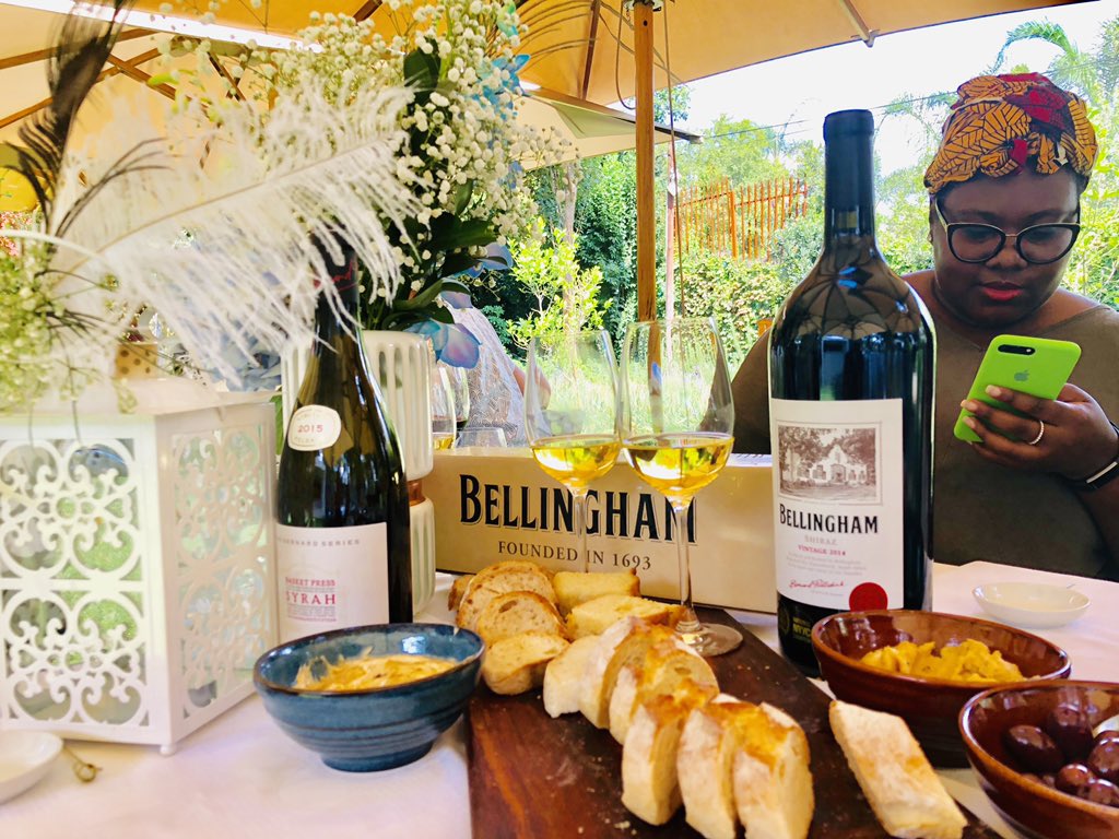 LuciaMthiyane's tweet photo. #twopeasinapod #gardenparty # extravagantlife @Bellinghamwines beautiful event @TenBompas https://t.co/sz1UPv4RXB