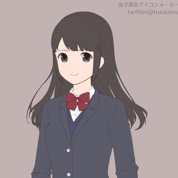 女子高生アイコンメーカーのtwitterイラスト検索結果