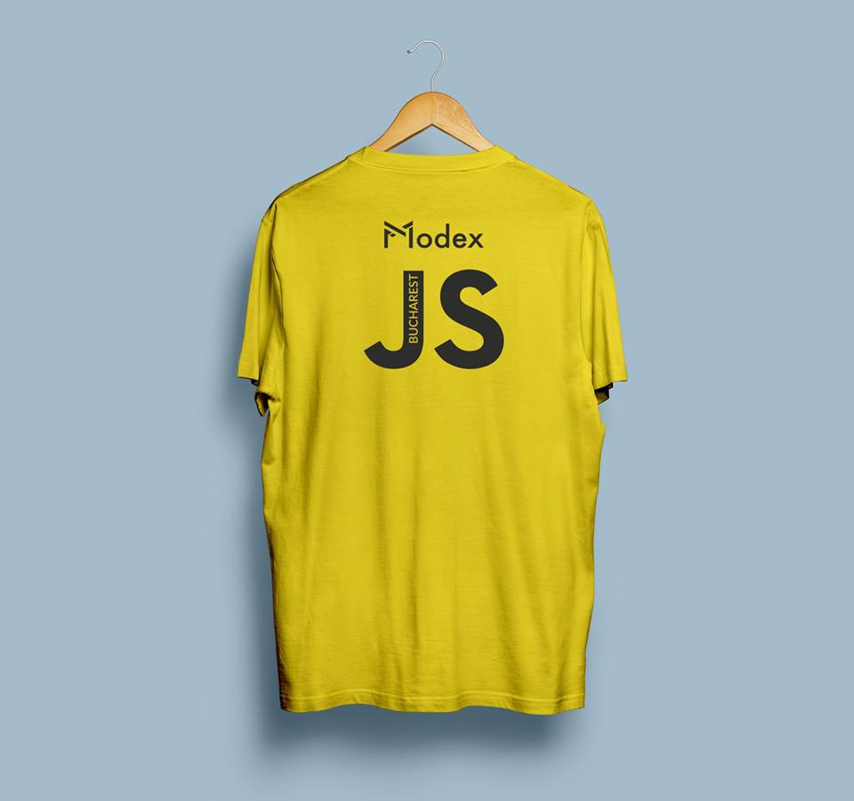modex_tech's tweet photo. Big SURPRISE for tomorrow: first 50 people at @BucharestJS #Meetup will get one of these amazing limited edition #Modex + #BucharestJS T-Shirts! Here's how you qualify:
 1. RSVP here: https://t.co/4a6K9nzdKY
 2. Be one of the first 50 at TechHub Bucharest. 18:30. #JavaScript #Dev https://t.co/6NSiNDKHya