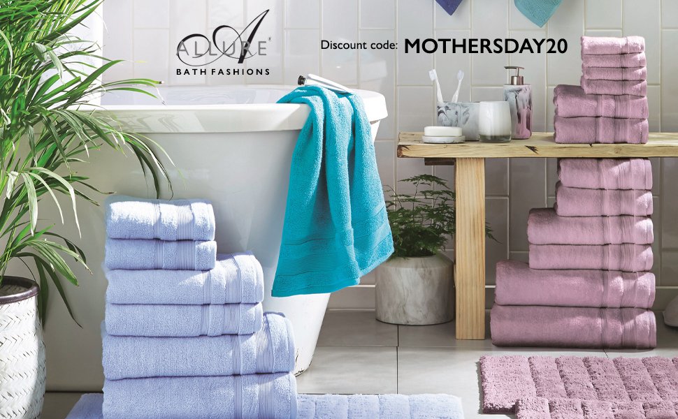 AllureBathFash's tweet photo. Looking for the perfect #MothersDay gift? Well use our discount code MOTHERSDAY20 for 20% off our beautiful Zero Twist Egyptian Cotton Towels, available in 15 colours 👉 https://t.co/xhGmLL61Wy

#bathroom #towels #mothersdaygiftguide #handtowel #bathtowel #bathsheet #giftidea https://t.co/yYf3RQDsPs