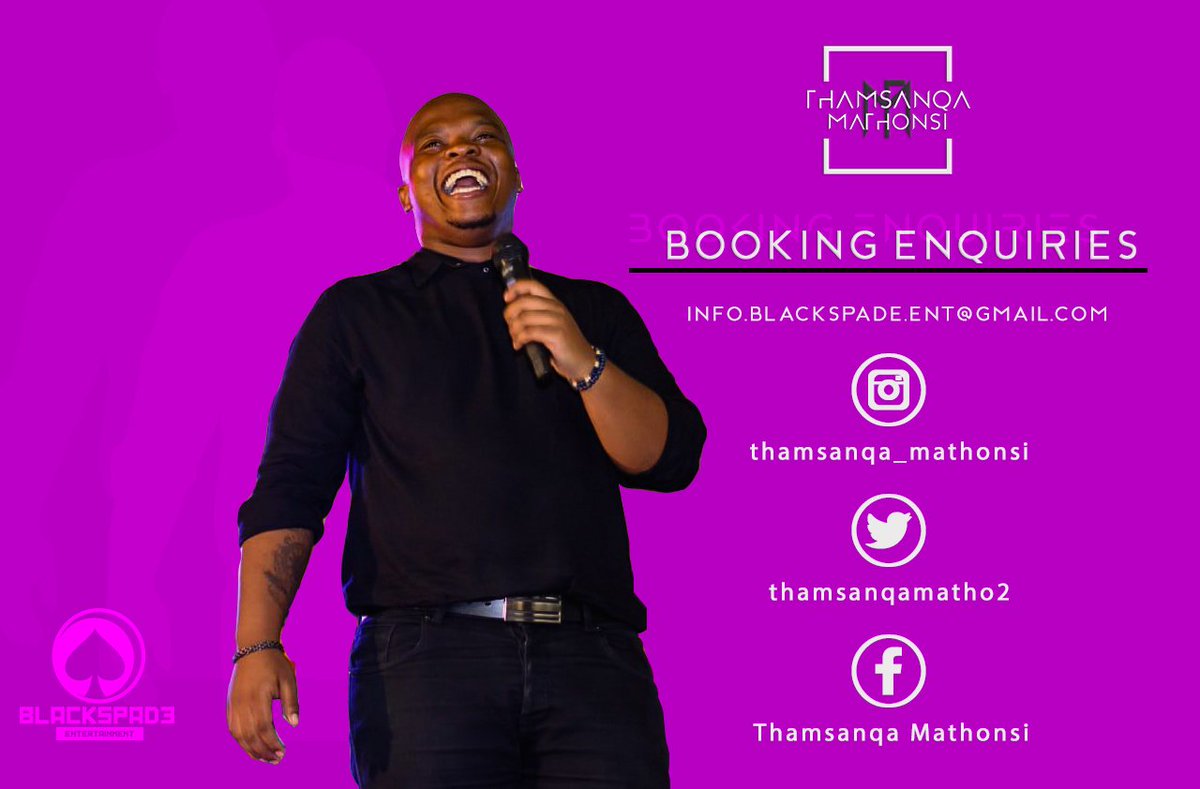 BlackspadeEnt's tweet photo. Book @ThamsanqaMatho2 now! #BlackspadeEnt #Artist https://t.co/YNaustQ1af