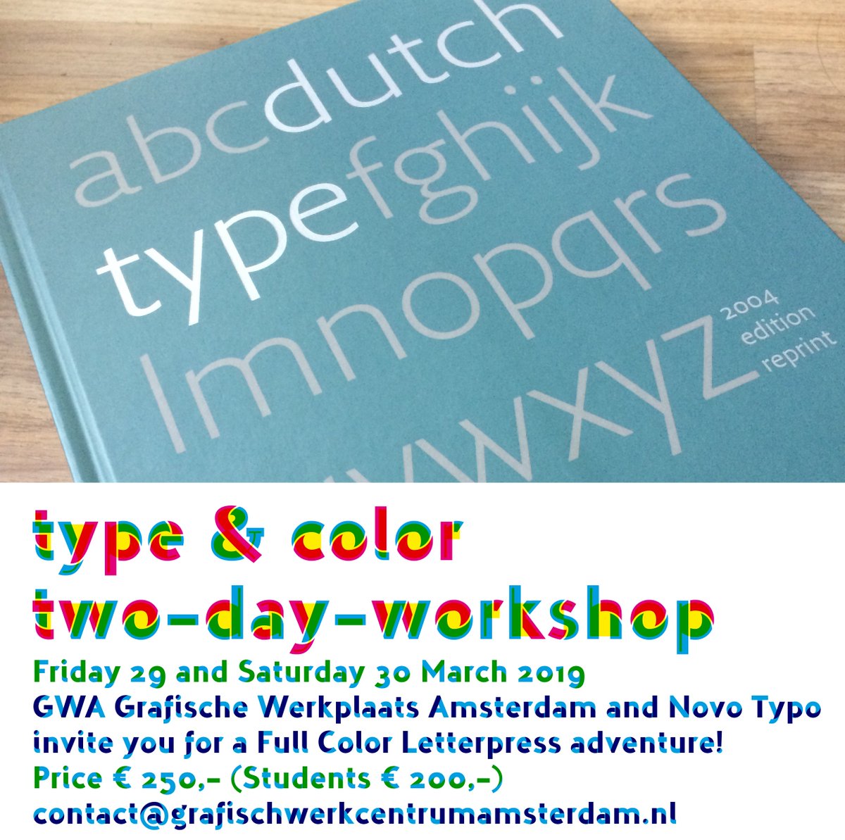 Jan Middendorp bij GWA Grafische Werkplaats Amsterdam - join us for the workshop with <a href="/novotypo/">Novo Typo</a> with special guest Jan Middendorp (Dutch Type) mailchi.mp/234b9c6f0a81/j…