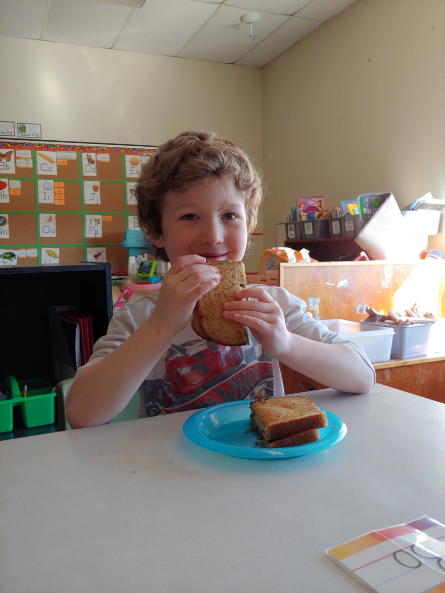 msjcorey's tweet photo. Gourmet grilled cheese in #PrimaryCorey @DSES_school to celebrate Nutrition Month! Kudos to everyone for trying something new. https://t.co/yokWIUTJwp