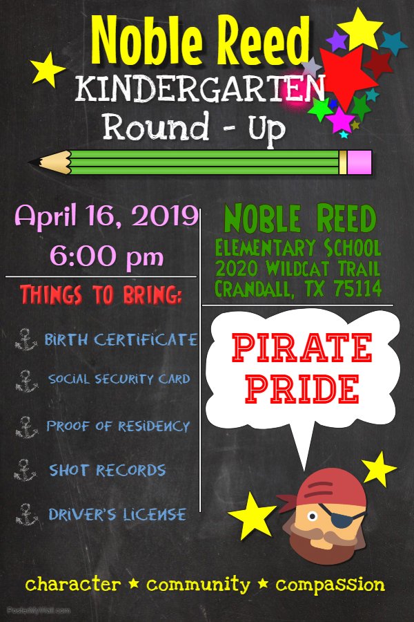 It's Kindergarten Round Up time!  We are so excited to be able to open our doors for this VERY FIRST CAMPUS EVENT!  If you have an incoming Kindergarten student, we are looking forward to seeing you on April 16th!