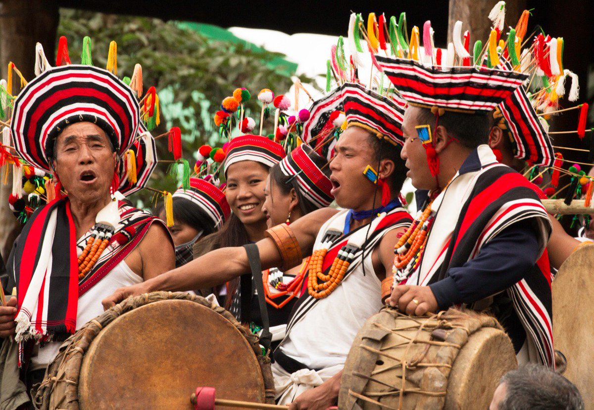 Zeliang Nagas celebrating in gusto spirits during Hornbill festival.

Anthropologists believe Zeliang belong to the larger group of Southern Mongoloid people as evident from their native language, a Tibet-Burman family of language.

#ruralodyssey #nagatribe #ruraltourism