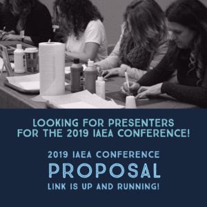 Ilaea's tweet photo. 2019 IAEA Conference Proposals are Now Being Excepted!
Deadline for Proposal Submissions is June 15th, 2019
The link to the Proposal Form: https://t.co/3CnTKDxxMS #artsed #visualartedmatters https://t.co/4nzScl2CPR