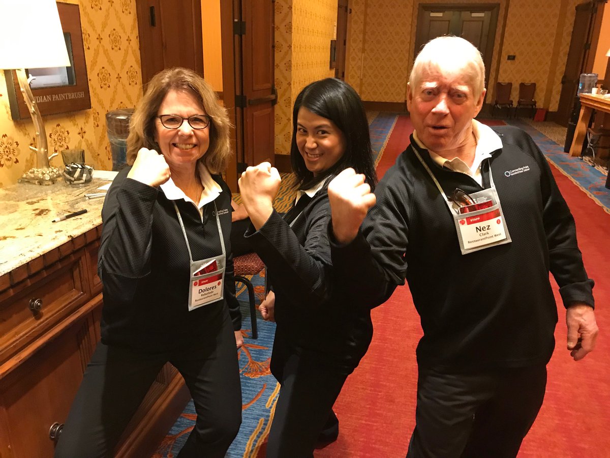 SandyRoginski's tweet photo. Super boardroom group leaders ready to take on day 2 ⁦@RestaurantPt⁩ WEST in San Antonio!  #rpwest19 https://t.co/yeRqA7snDi