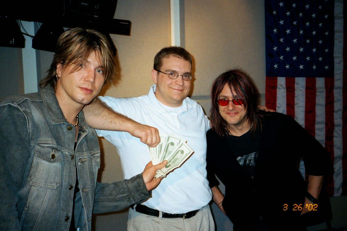 DiscJockeyEtc's tweet photo. 17 years ago today, I played Rock 'n Roll Jeopardy with Johnny &amp; @RobbyTakac from the @googoodolls at @99x ...and won $500. :) 

If there's literally nothing else going on in your life today, you can listen to the whole thing here: https://t.co/U44ieXeApW https://t.co/8U4xtjY33d