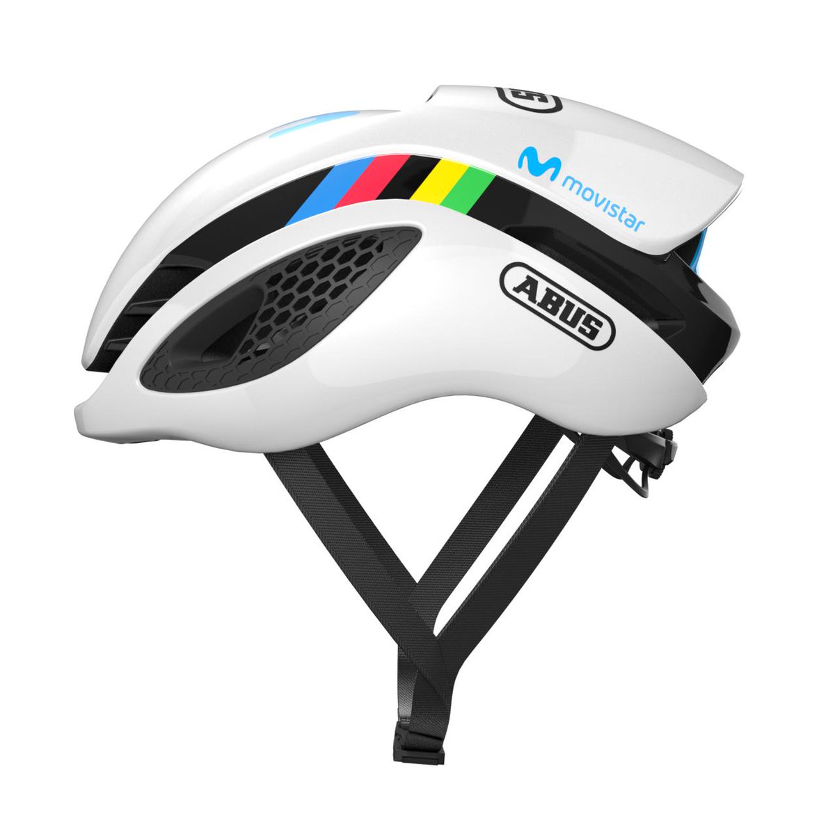 Movistar_Team's tweet image. ⛑️🌈👌 @alejanvalverde is using a special-edition, updated ABUS GameChanger helmet as of Tuesday&apos;s #VoltaCatalunya stage two. Thanks for your support, dear friends! #performanceprotection #RodamosJuntos