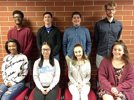 SASD_SAHS's tweet image. On the morning of March 21, 2019, Souderton Area High School honored the February Students of the Month at a breakfast ceremony where students, teachers, administrators and parents were present. #SASDPride