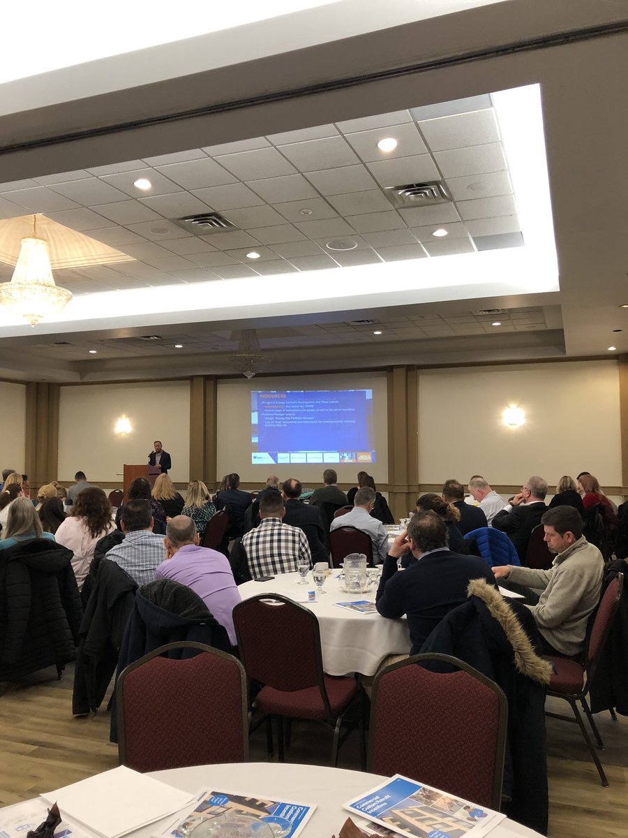 sentinelmgmt's tweet photo. We are at the EWRB breakfast workshop learning about all the new reporting requirements for buildings over 50,000 square feet which will be taking effect soon. #EWRB @hydroottawa @enbridgegas https://t.co/1RxlkV1M9k