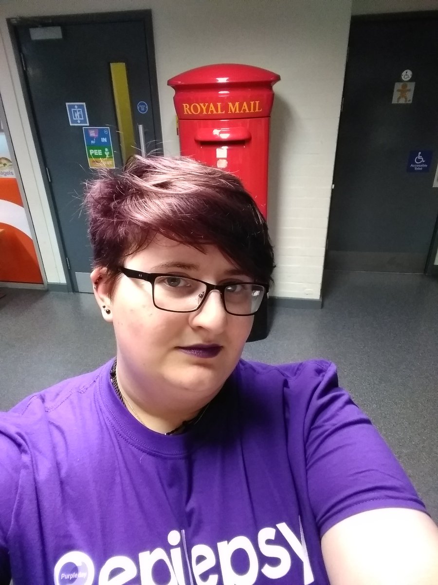 RUSUDisability's tweet photo. Today is #PurpleDay! Come join us in @RUSUtweets outside the merch shop to talk about epilepsy and seizures. Enter a quiz, don some stickers, and take selfies with Gus the Gnome https://t.co/0dauzYS4xQ