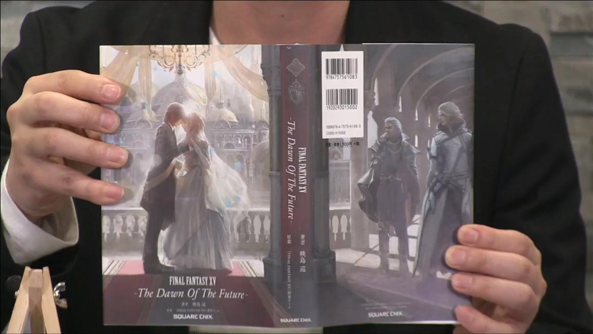 Final Fantasy XV: The Dawn of the Future novel front and back 