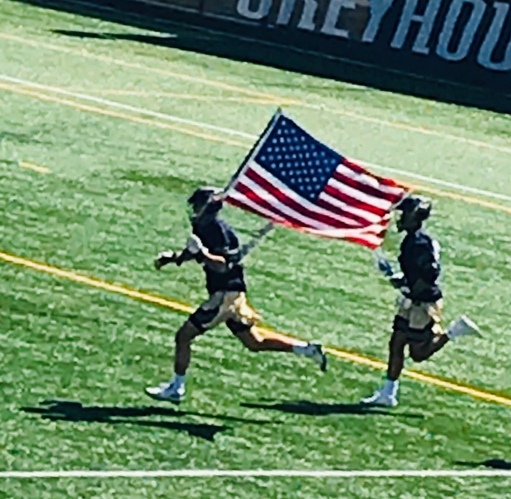 What an honor for alum Jimmy Rubino to be elected by his peers to lead the team onto the field! #BulldogProud