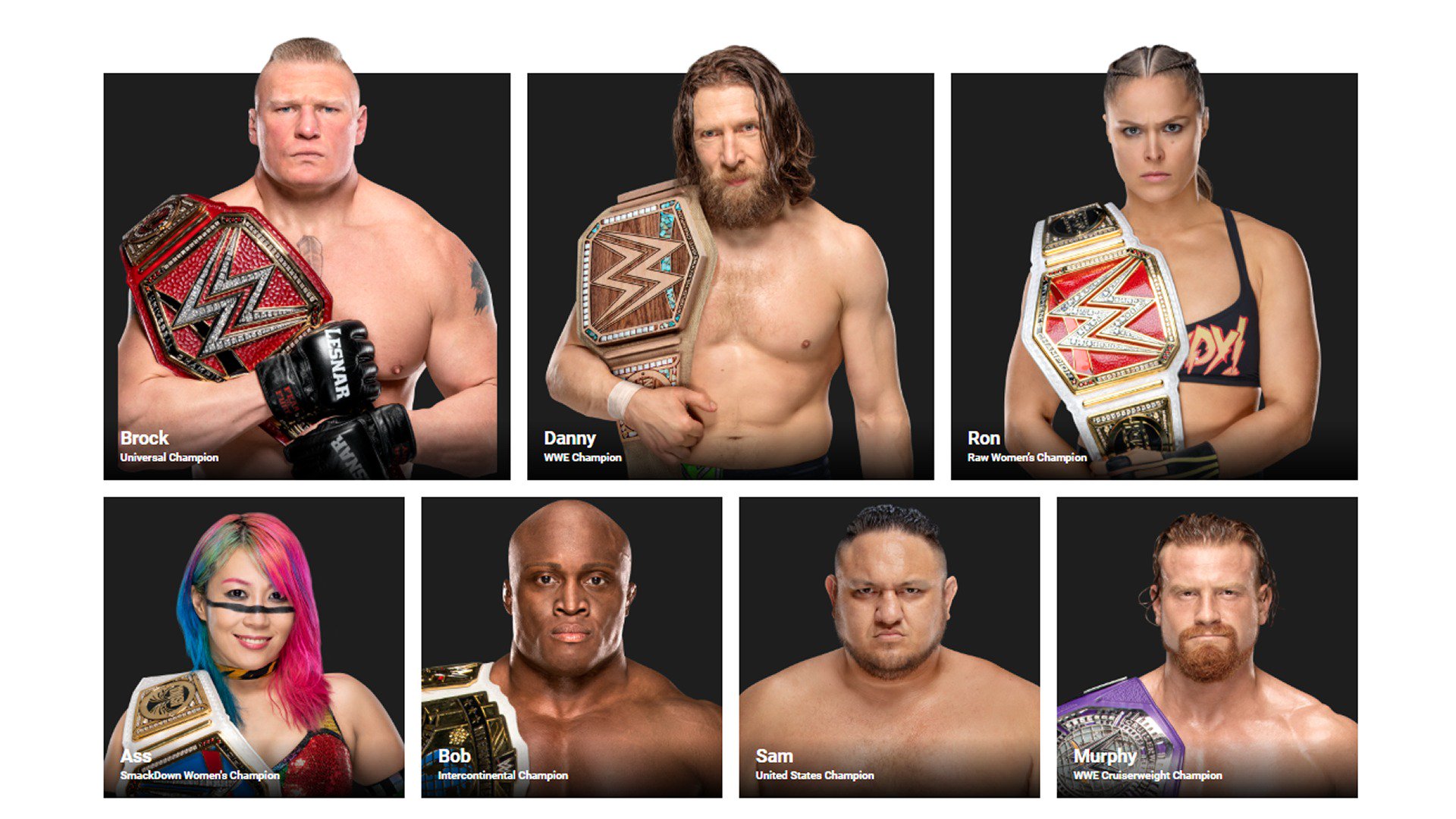 wwe stars names