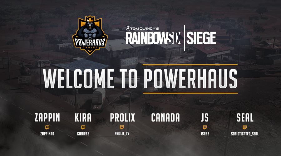 powerhausgg's tweet photo. We're excited to welcome back a few familiar faces as well as new faces to our Rainbow 6 line-up.  Thanks to everyone who tried out.

Keep your eyes out for these guys on the grind 🦍👀

@ZappinR6 @KiraR6s #Prolix #🇨🇦 @JSR6S_ @Seal_R6s https://t.co/LVyCxvFAr9