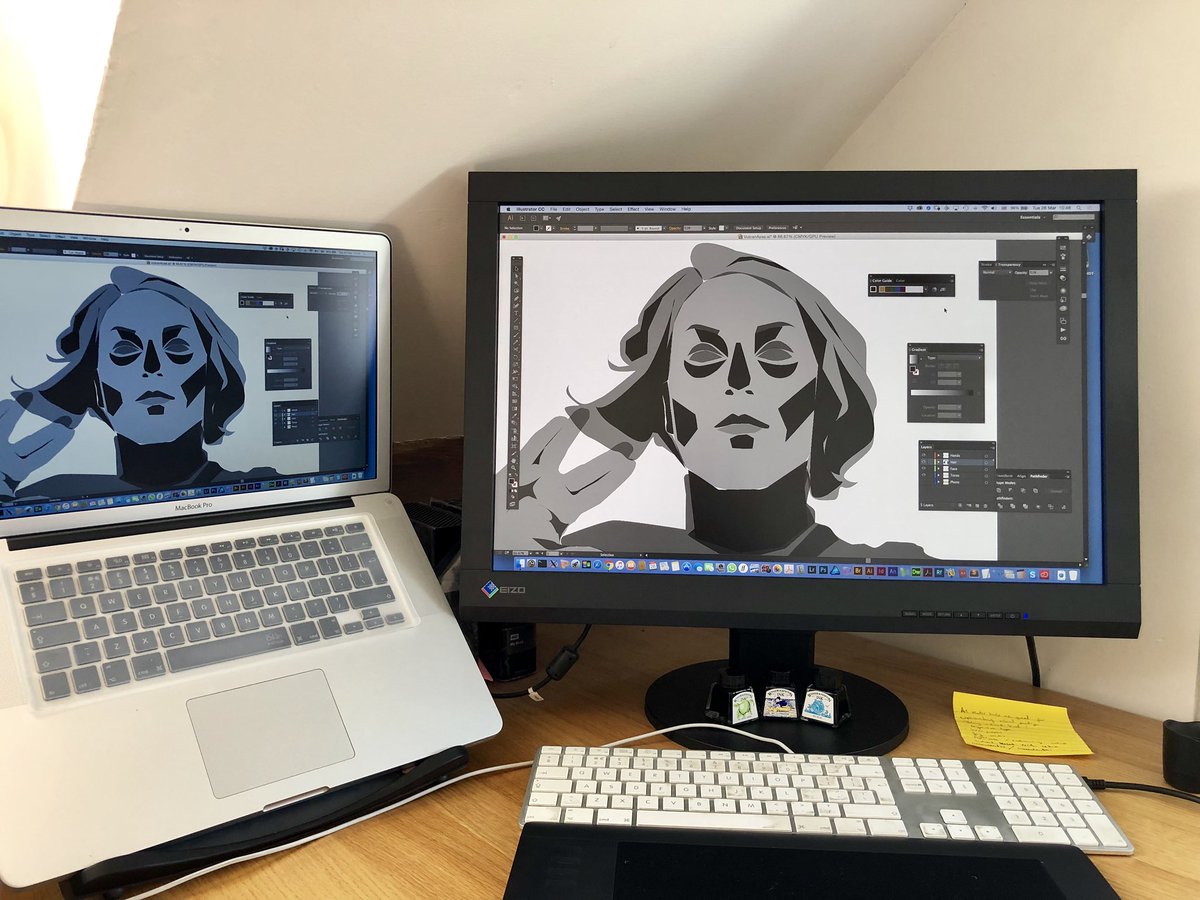 kongroove's tweet photo. Playing with vectors! 🖖🏼#vectordrawing #vectorlove #vectorillustration #EIZO https://t.co/gFFjrCJwQU